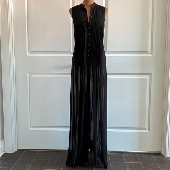Free People Pants - Rare Archival Free People Night Whispers Pleated Maxi Jumpsuit Palazzo Pants - 0